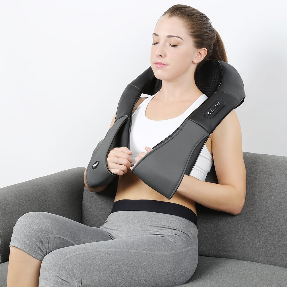 Naipo Shoulder & Neck Massager with Shiatsu Kneading Massage and Heat - NAIPO