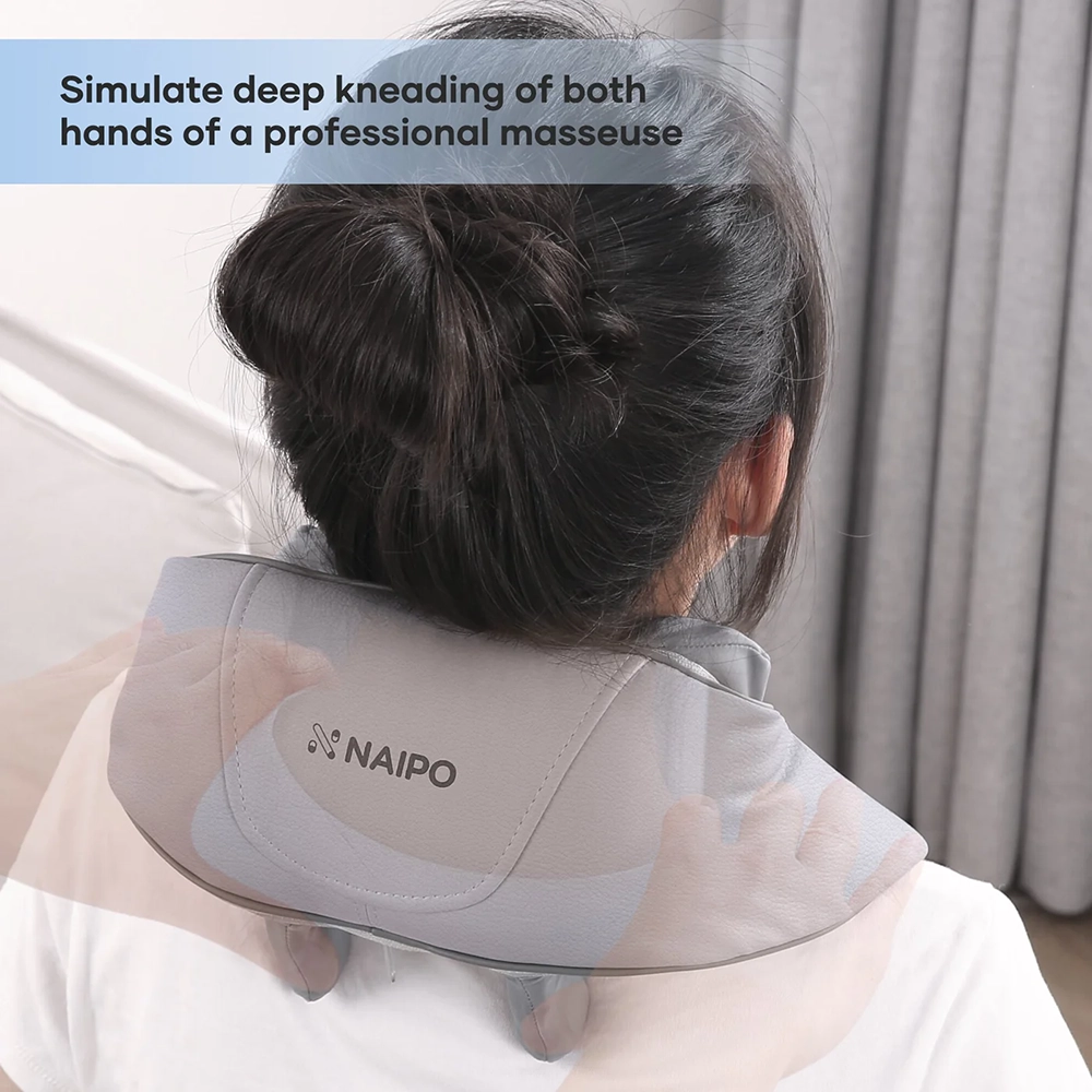 Naipo Shoulder & Neck Massager with Shiatsu Kneading Massage and Heat - NAIPO